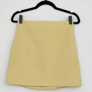 ZARA - Yellow Mini Skirt - Size Small